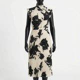 LADIES CIARRA BLACK/WHITE DRESS