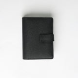 Ciarra Black Saffiano Flap Wallet