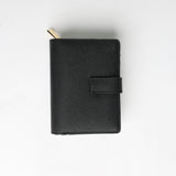 Ciarra Black Saffiano Flap Wallet