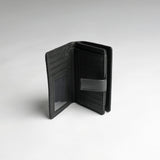 Ciarra Black Saffiano Flap Wallet