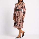 LADIES CIARRA MINK/BLACK DRESS