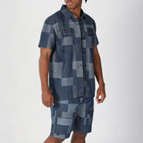 Mens Evolve Blue Denim Shirt EVOLVE Fashion Fusion