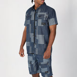 Mens Evolve Blue Denim Shirt EVOLVE Fashion Fusion