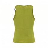 Olive Sleeveless Top