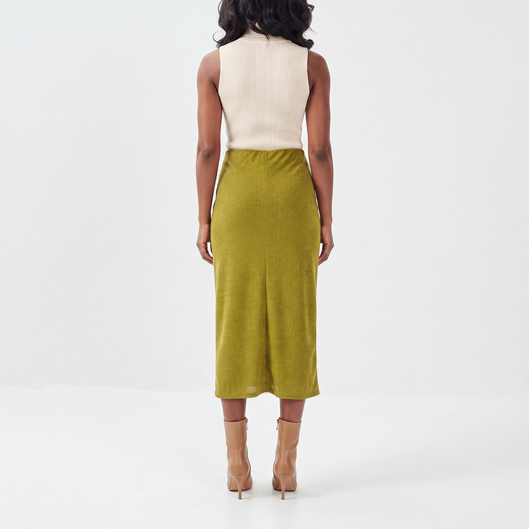 Olive Flare Skirt