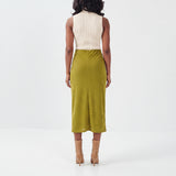 Olive Flare Skirt