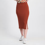 Rust Pencil Skirt