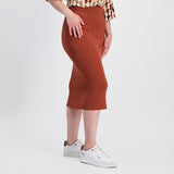 Rust Pencil Skirt