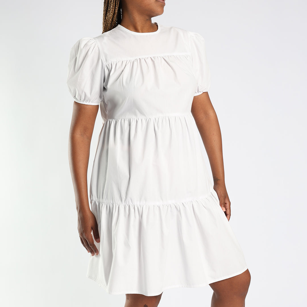 White Tiered Dress