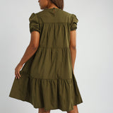 Olive Tiered Dress