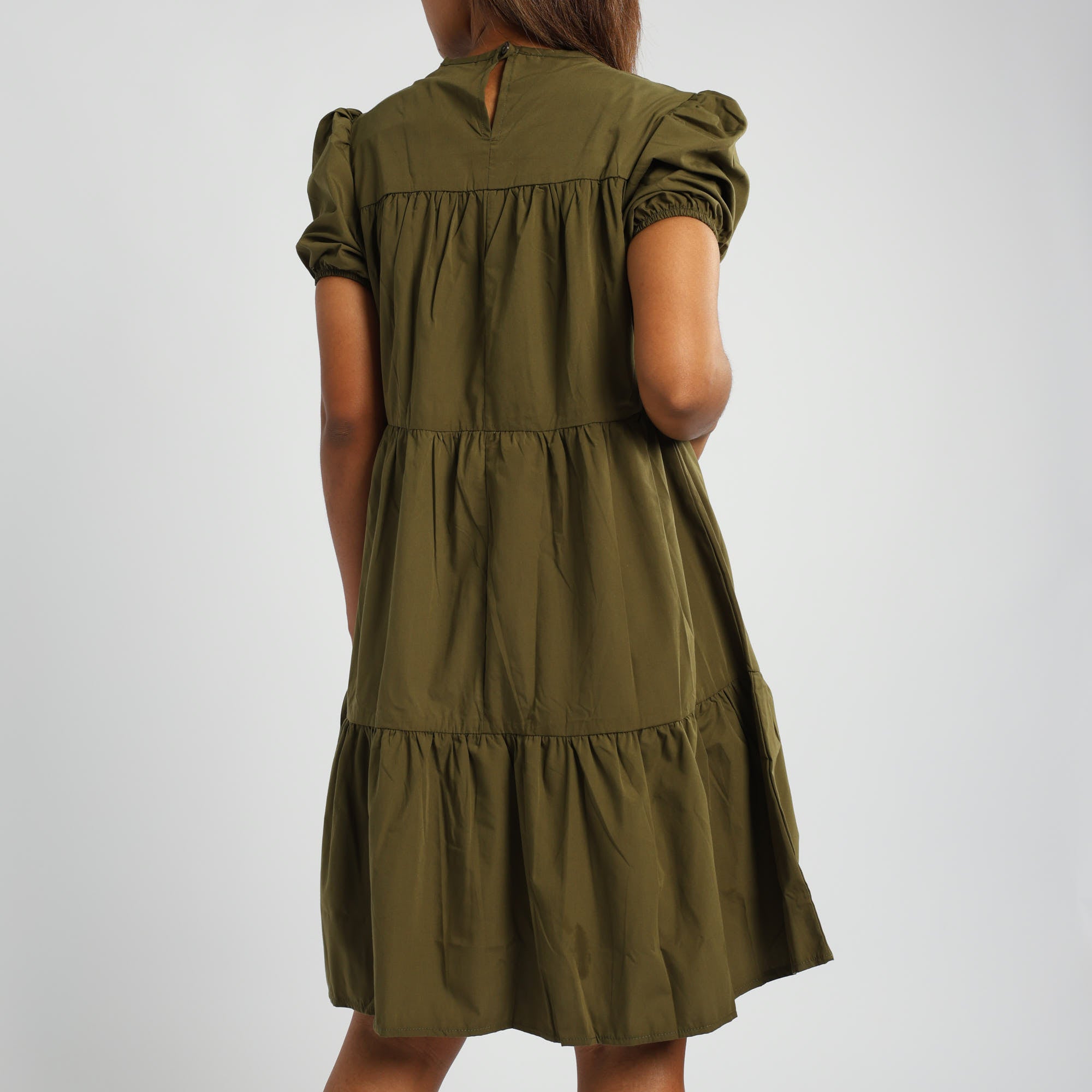 Olive Tiered Dress