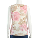 Pink/White V-Neck Top