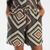 Printed Diamond Shorts