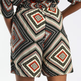 Printed Diamond Shorts
