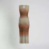 Brown Mesh Dress