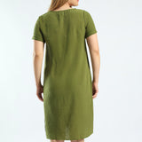 Green Buttons Dress