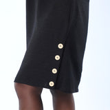 Black Button Dress