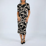 Floral 3/4 Sleeve Dress