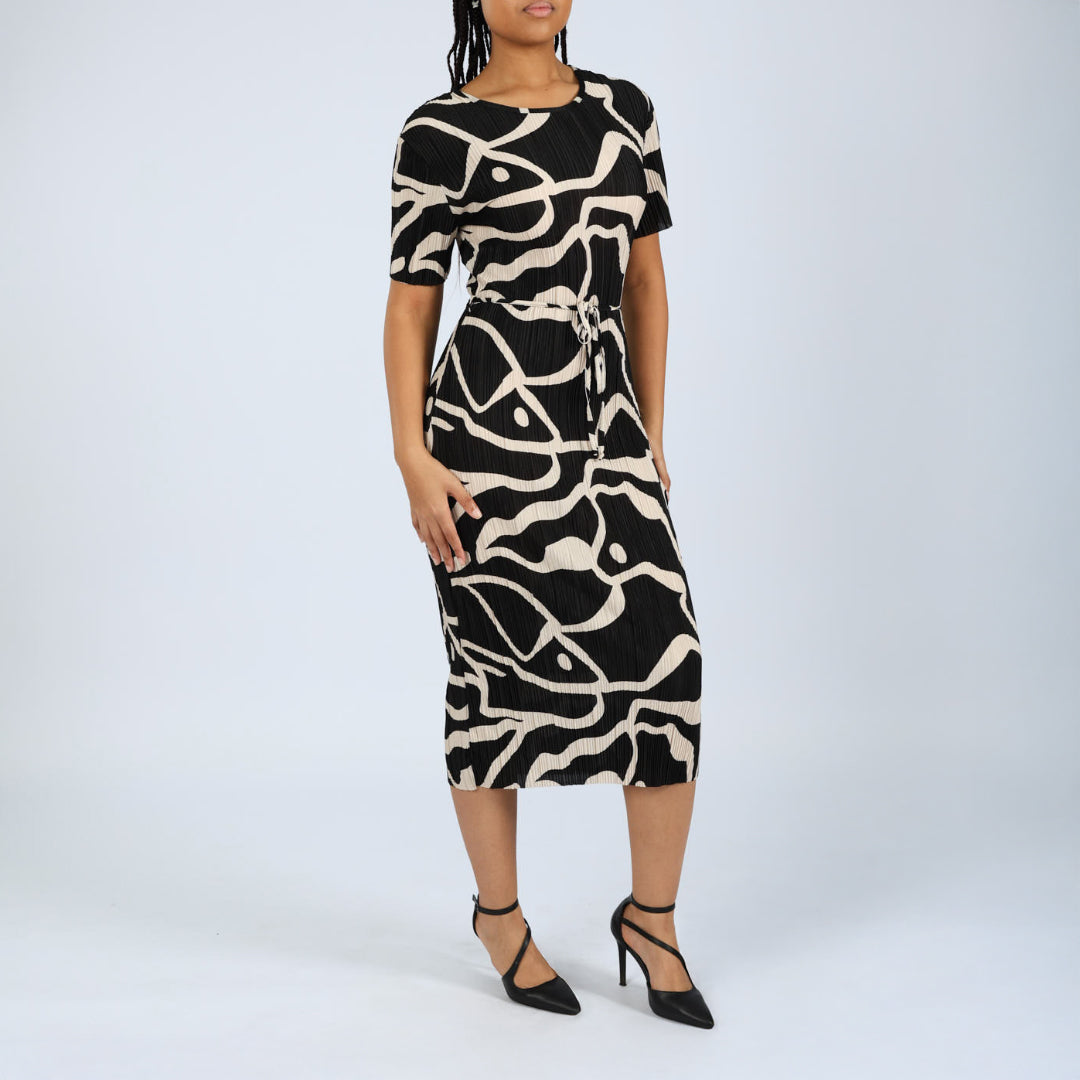 Floral 3/4 Sleeve Dress