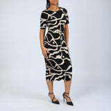 Floral 3/4 Sleeve Dress