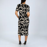 Floral 3/4 Sleeve Dress