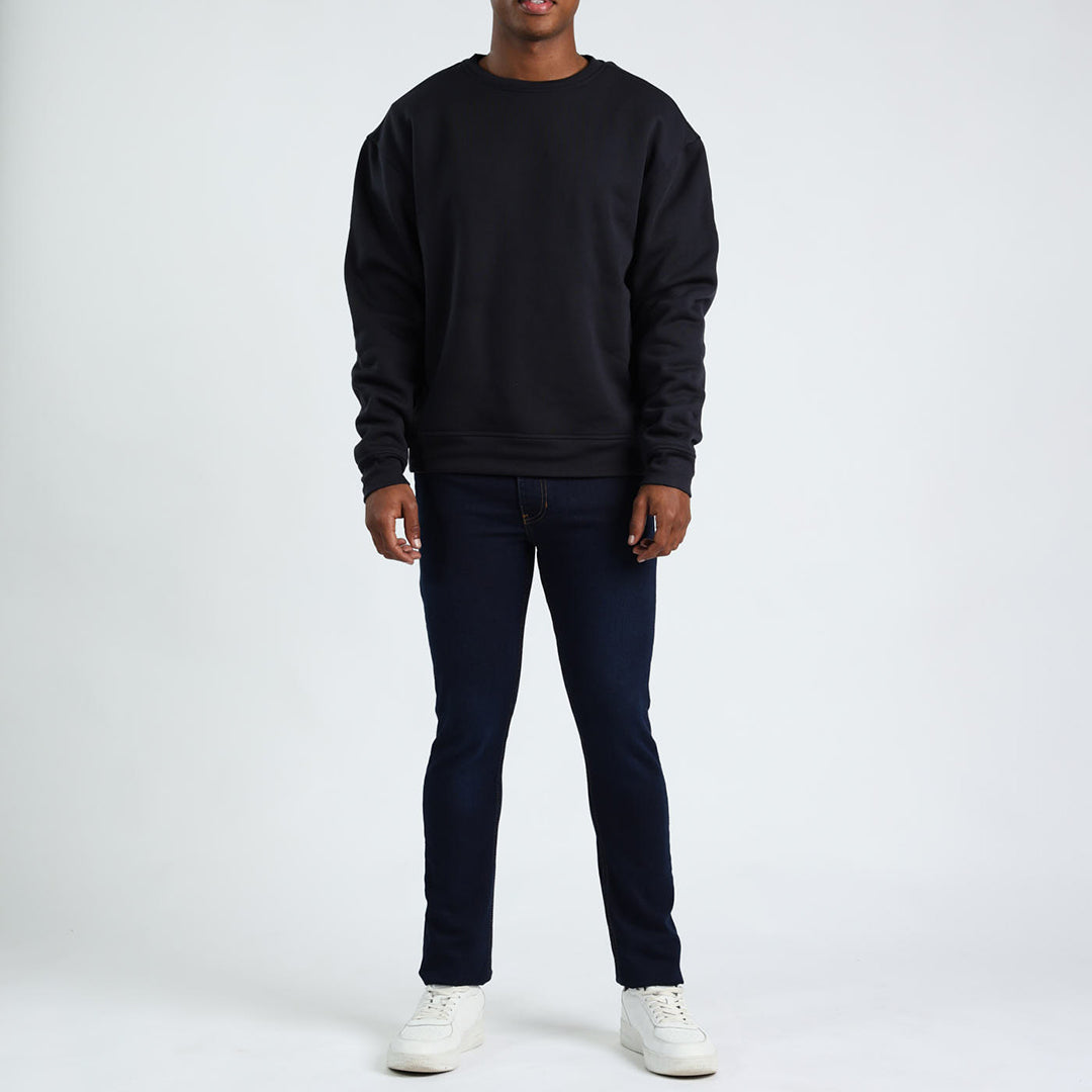 Mens Navy Skinny Jeans.