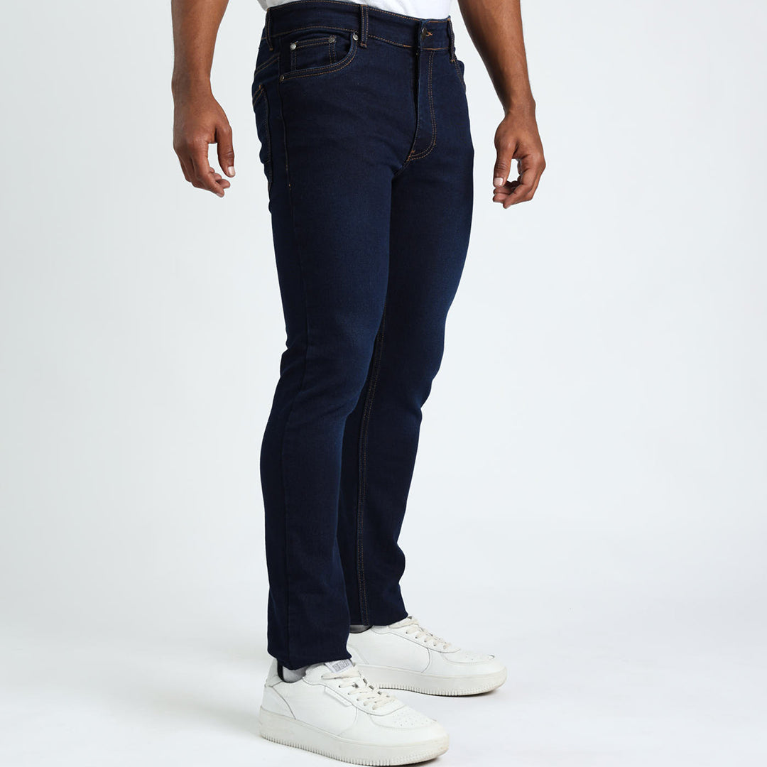 Mens Navy Skinny Jeans.