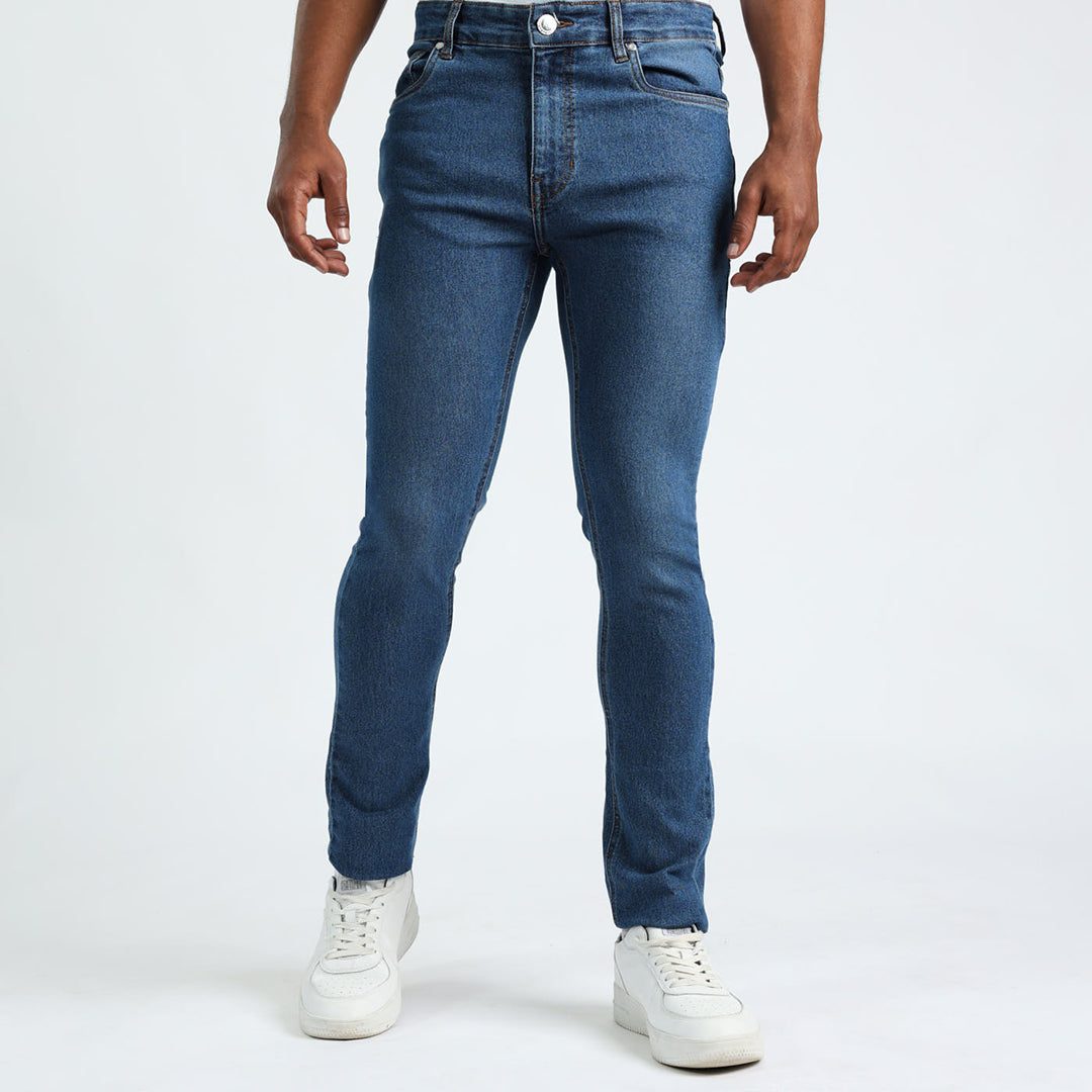 Mens Blue Skinny Jeans.