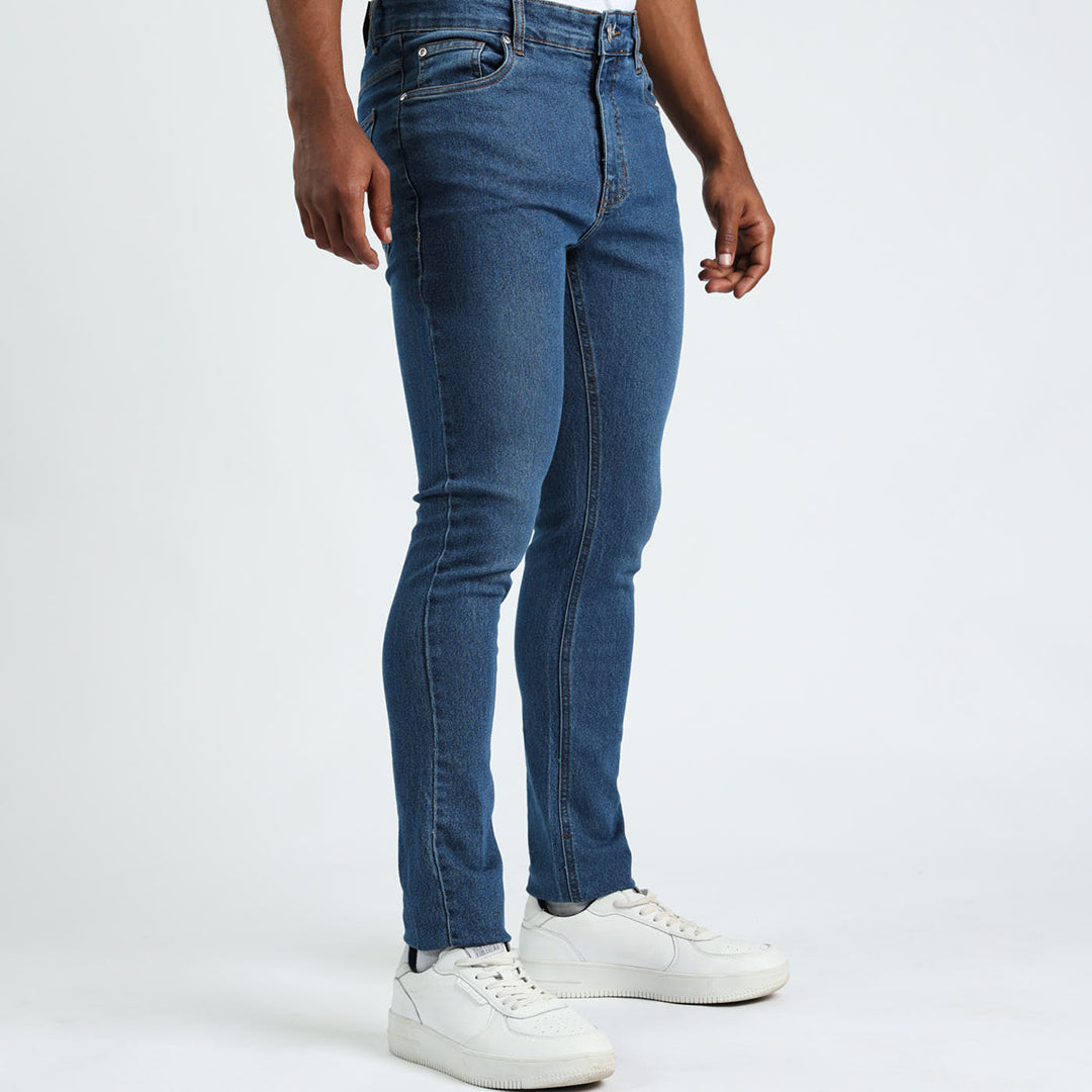 Mens Blue Skinny Jeans.