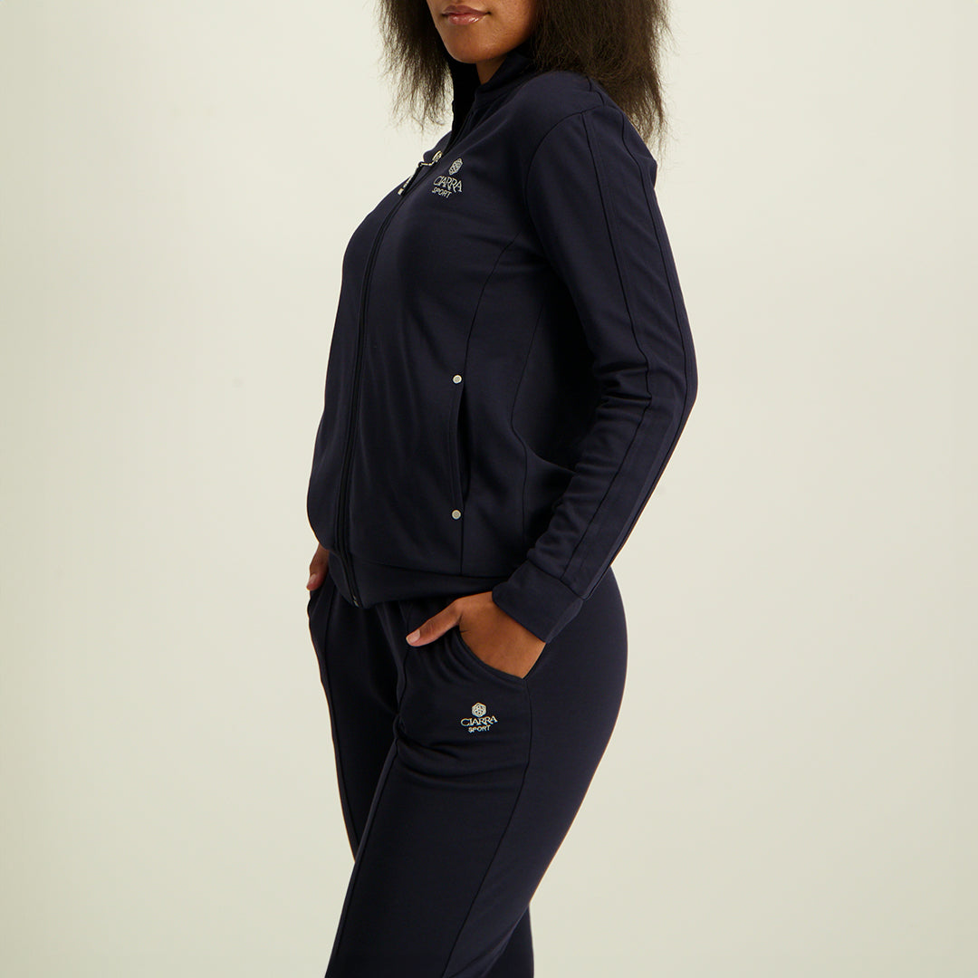LADIES CIARRA NAVY PONTI JACKET