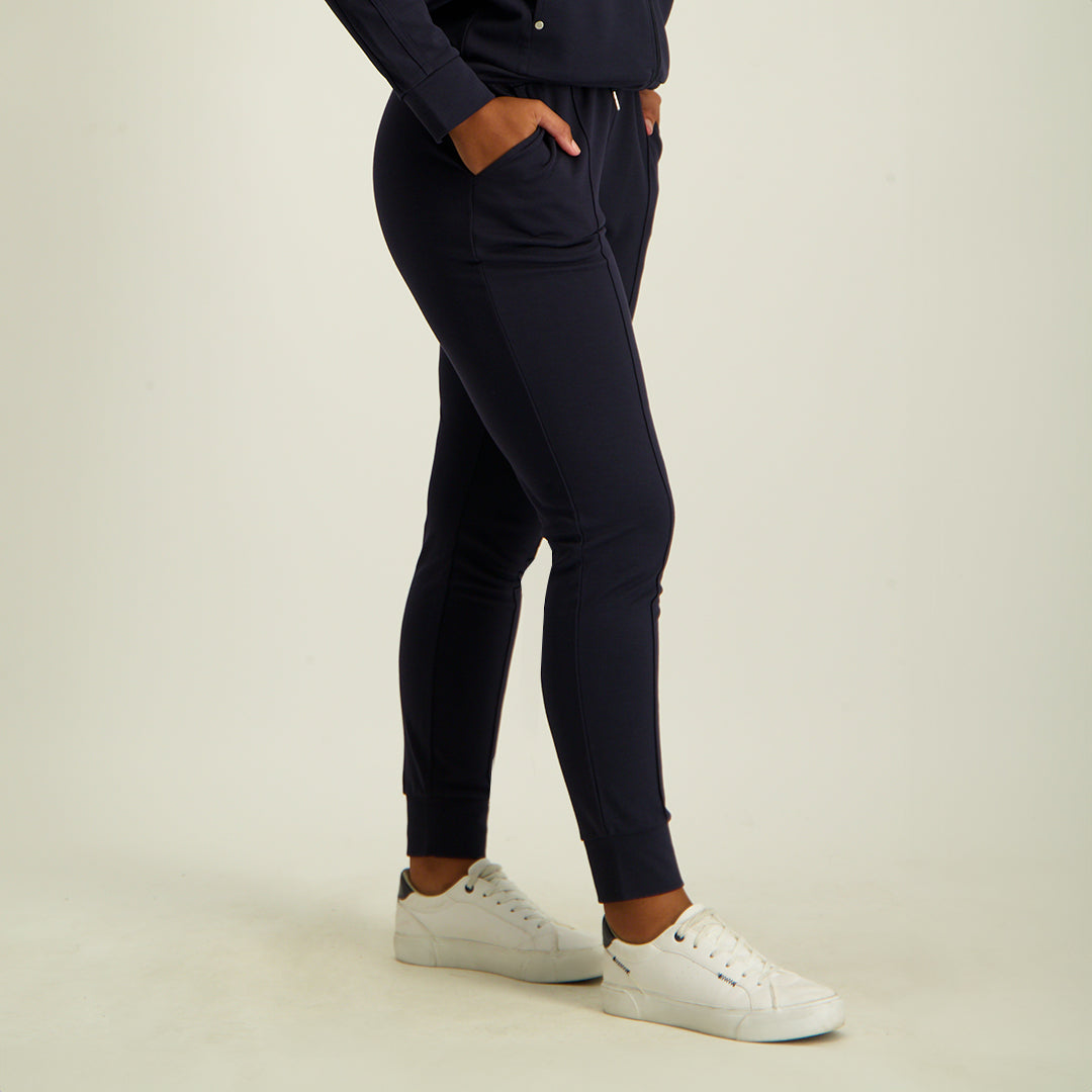LADIES CIARRA NAVY PONTI JOGGER