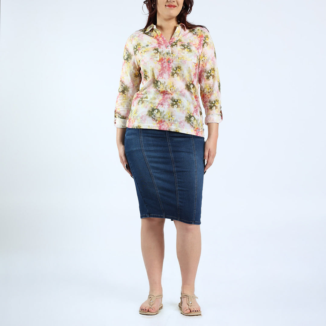 LADIES FLORAL SHIRT
