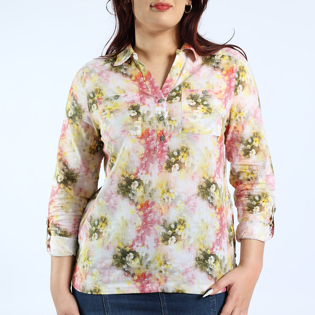 LADIES FLORAL SHIRT