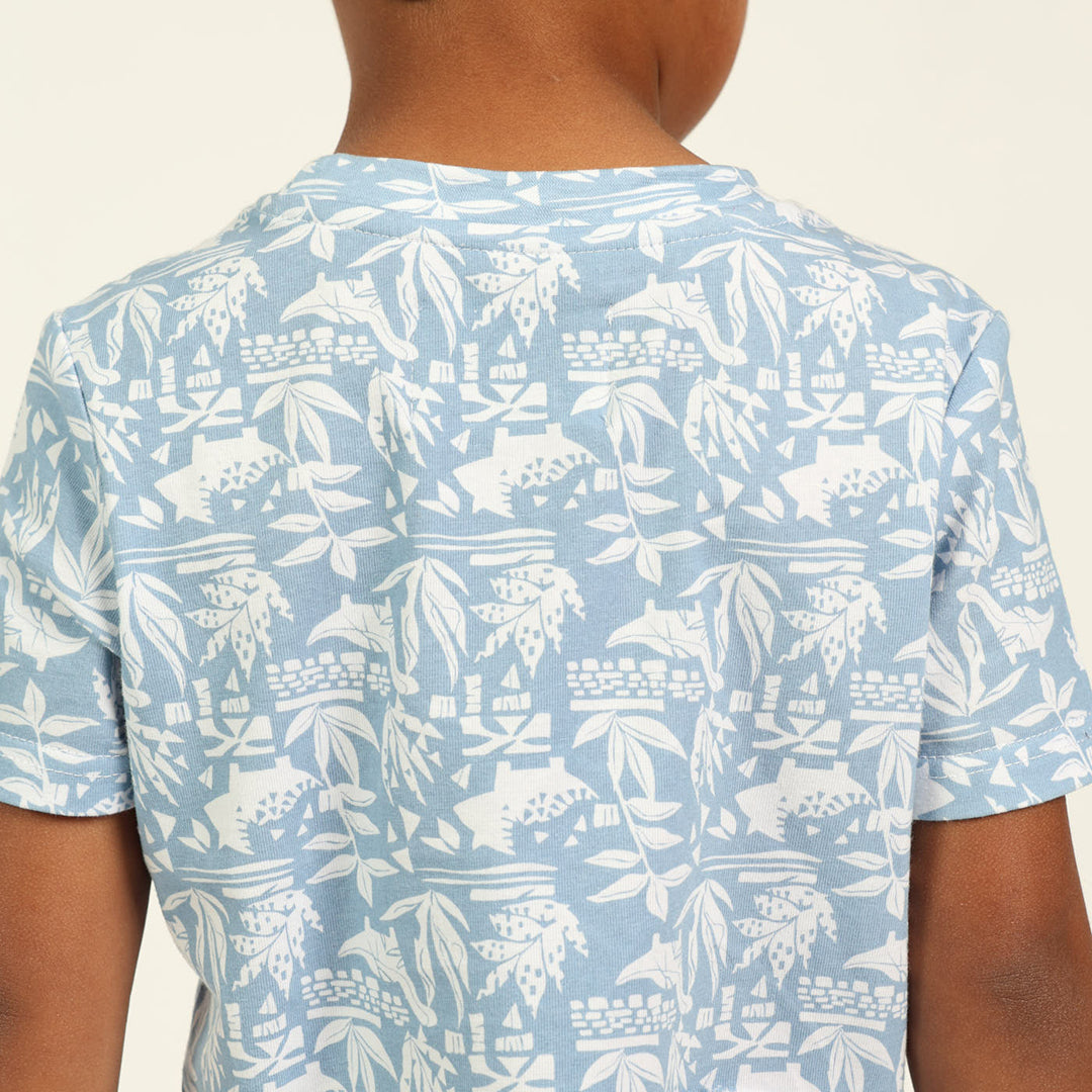 Pre Boys Blue &amp; White 2 Pack Tee