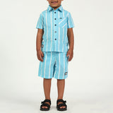 Boys Blue &amp; White Stripe Shirt