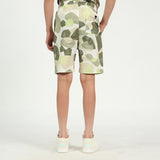 Boys Cream Printed Shorts