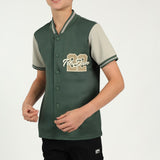 Boys Olive &amp; Stone Baseball Shirt