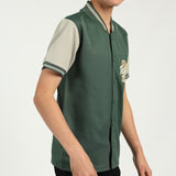 Boys Olive &amp; Stone Baseball Shirt