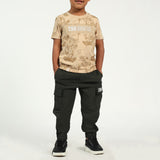 Boys Olive Cargo Jogger