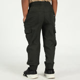 Boys Olive Cargo Jogger