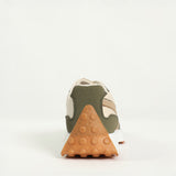Nova Olive And Stone Sneaker.Wrapped Outsole.