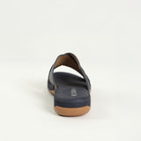 Comfort Push In Sandal.Black Diamante