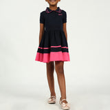 Pre Girls Navy and Pink Tennis Golfer Dress