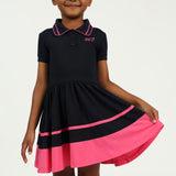 Pre Girls Navy and Pink Tennis Golfer Dress