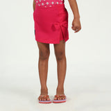 Girls Pink Skort with Tie Up