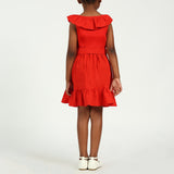 Girls Red Dress with Bow