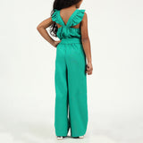 Girls Green Jumpsuit