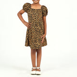 Girls Multi Zebra Printed Dress