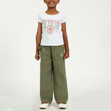 Girls Fatique Wide Leg Pant