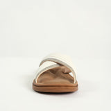 Criss Cross Comfort Sandal.Diamante Trim Detail.